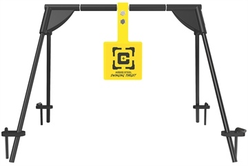 Picture of Caldwell Swinging Rifle Black/Yellow AR500 Steel Hanging Standing Includes Ground Stakes 1187590