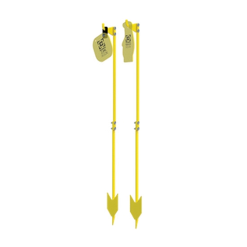 Picture of Caldwell AR500 Target Post, 70" Assembled Length, Black and Yellow 4001137
