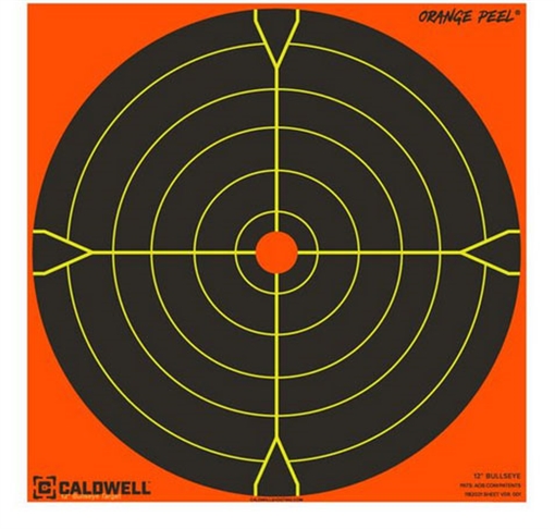 Picture of Caldwell Shooting Supplies 12'' ORANGE PEEL BULLSEYE TARGET 5 PACK 1166111
