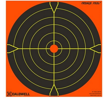 Picture of Caldwell Shooting Supplies 8'' ORANGE PEEL BULLSEYE TARGET 5 PACK 1166109