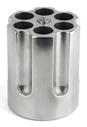 Picture of Caliber Gourmet Caliber Gourmet Cylinder Pen Holder Silver Aluminum 3.25" x 2.75" Pistol Cylinder CBG1007