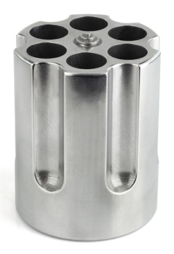 Picture of Caliber Gourmet Caliber Gourmet Cylinder Pen Holder Silver Aluminum 3.25" x 2.75" Pistol Cylinder CBG1007