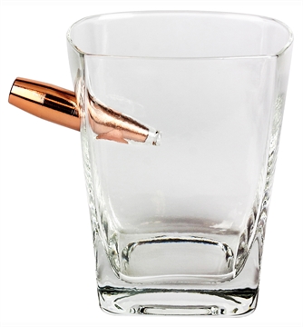 Picture of Caliber Gourmet Last Man Standing Bullet Whiskey Glass Clear Glass CBGLMSWHISKEY