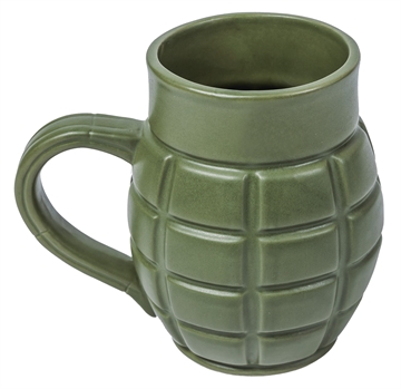 Picture of Caliber Gourmet Caliber Gourmet Grenade Mug Green Ceramic Grenade CBGM1043