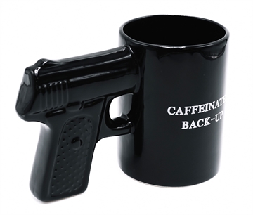 Picture of Caliber Gourmet Caliber Gourmet Gun Mug Black Ceramic Pistol CBGM1049