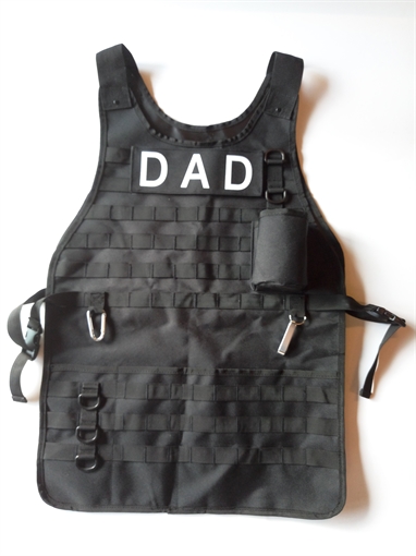 Picture of Caliber Gourmet Tactical BBQ Apron w/ Carabiner and Bottle Opener CBG-1028
