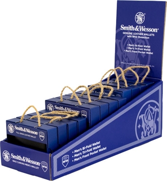 Picture of CAMELEON S&W GENUINE LEATHER WALLET DISPLAY 12PC 49676