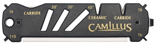 Picture of Camillus Glide Sharpener Carbide/Ceramic Sharpener Black 19224