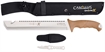 Picture of Camillus Carnivore 12" Silver Ti Bonded 440 SS Blade, Brown ABS Handle, 18" Long Includes Sheath 19236-003