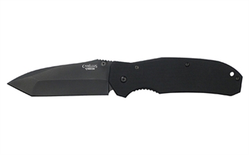 Picture of Camillus Tanto, Folding Knife, Plain Edge, Black G-10 Handle, Matte Finish, Black Blade, 3.5" Blade Length, 8.25" Overall Length, VG10 Blade Steel, Liner Lock CAM-18672