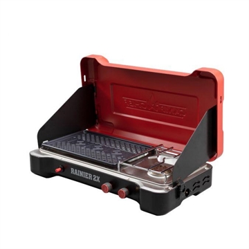 Picture of Camp Chef MOUNTAIN SERIES RAINIER 2X TWOBURNER COOKING SYSTEM W/ GRIDDLE & CARRY BAG MSGGX