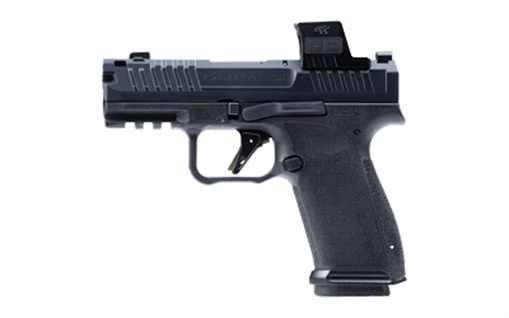 Picture of CANIK METE MC9 Prime, Semi-automatic, Striker Fired, Compact, 9MM, 3.64" Barrel, Compensated Slide and Barrel with Blast Chamber, Night Sights, Optics Ready, Matte Finish, Black, 17 Rounds, 2 Magazines, Includes MECANIK M04 Red Dot HG8328V-N HG8328VN