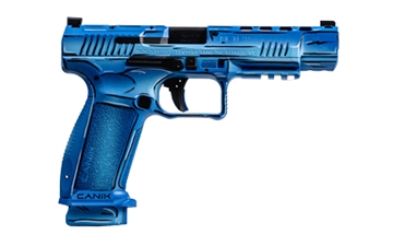 Picture of CANIK Mete SFX Sketch, Semi-automatic, Striker Fired, Full Size, 9MM, 5.2" Barrel, Cerakote Finish, Blue, 2 Magazines, (1)-18 Round and (1)-20 Round HG5635SK-N