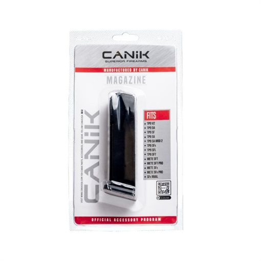 Picture of CANIK Magazine, 9MM, 18 Rounds, Fits TP9SA, TP9v2, TP9SF, and TP9, Black MA2240