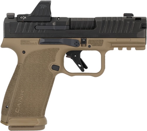 Picture of Canik Canik METE MC9 Prime Pistol w/Dot 9mm 3.64 in. FDE/BLK Comp w/MeCanik MO1 17 rd HG8658BDV-N