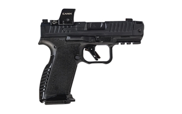 Picture of Canik Prime Radian Handgun 9mm Luger 17rd Magazines(2) 3.83" Comp Barrel Optic Ready Black W/Onyx Red Dot HG8611V-N