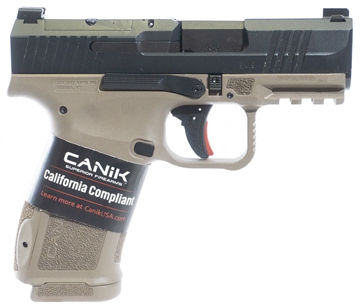 Picture of CANIK METE MC9 L 9MM 3.18IN BARREL 10RD SLIDE BLACK/FRAME FLAT DARK EARTH CA COMPLIANT    HG7884CABD-N