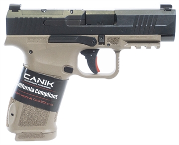 Picture of CANIK METE MC9 LS 9MM 3.63IN BARREL 10RD SLIDE BLACK/FRAME FLAT DARK EARTH CA COMPLIANT    HG7885CABD-N
