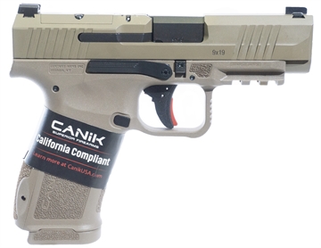 Picture of CANIK METE MC9 LS 9MM 3.63IN BARREL 10RD FLAT DARK EARTH CA COMPLIANT    HG7885CAD-N
