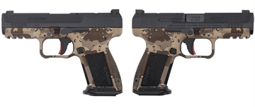 Picture of CANIK METE SF ONE SERIES 9MM CHOCOLATE CHIP CAMO PSTL 4.19 BRL 1-15RD MAG HG5637-CHOC