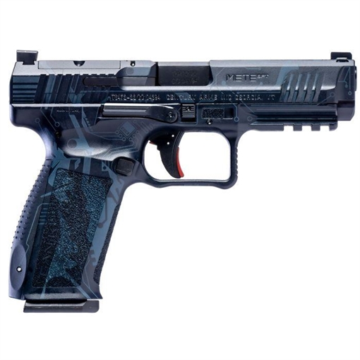 Picture of Canik METE SFT Creations Blue Cyber Handgun 9mm Luger 18rd(1)& 20rd(1) Magazines 4.46" Barrel HG5636BLC-N