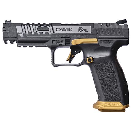 Picture of CANIK SFX RIVAL 18RD 9MM 5IN RED FIBER OPTIC SIGHT CANIK RIVAL GREY PLASTIC CASE AND ACCESSORIES INCLUDED FACTORY USED HG6610T-X