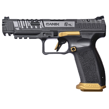 Picture of CANIK SFX RIVAL 18RD 9MM 5IN RED FIBER OPTIC SIGHT CANIK RIVAL GREY PLASTIC CASE AND ACCESSORIES INCLUDED FACTORY USED HG6610T-X