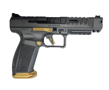 Picture of Canik SFx Rival Pistol 9mm 5 in. Grey with Gold 18 rd. HG6610TN