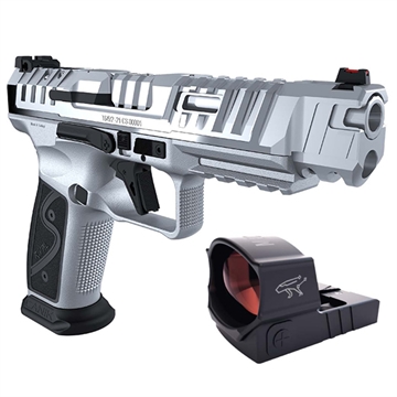 Picture of CANIK SFX RIVAL-S 18RD 9MM 5IN MECANIK MO2 OPTIC CHROME PLASTIC HG7607C-X