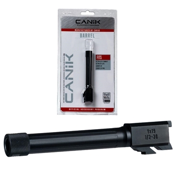 Picture of Canik Steel Drop in Barrel for Select 9mm Canik Pistols Fluted Compact Black PACN0021