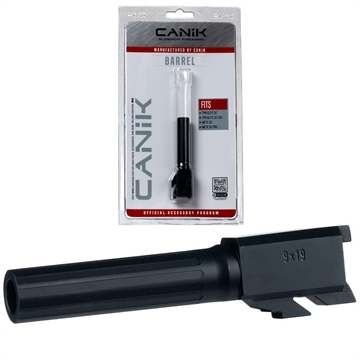 Picture of Canik Steel Drop in Barrel for Select 9mm Canik Pistols Sub Compact Fluted Black PACN0007