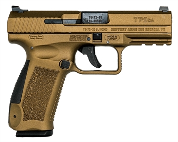 Picture of Century Arms Canik TP9DA 9mm Luger 18rd Magazines 4.07" Barrel Burnt Bronze Full Accessory Kit HG4873B-N