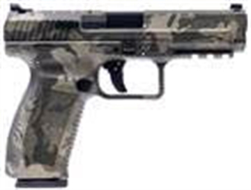 Picture of CANIK TP9SF CANIK CREATIONS HGA 9MM 4.46IN BBL 2-18RD MAGS AND FULL ACCESSORY KIT WOODLAND GREEN HG4865WG-N HG4865WGN