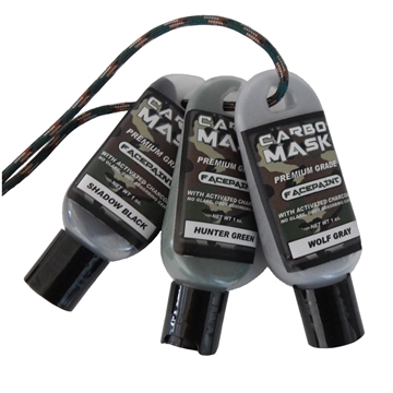 Picture of Carbomask Carbo Mask Facepaint Black/Green/Grey 1 oz. 3 pk. 310123