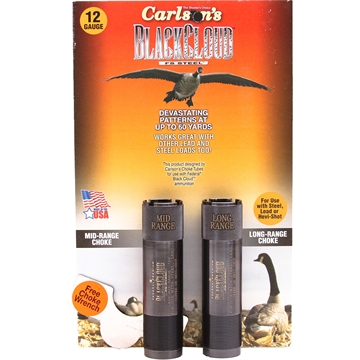 Picture of Carlsons Black Cloud Choke Tubes 12 ga. Browning Invector Plus, MR and LR 2 Pack 9106