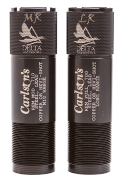 Picture of Carlson's Choke Tubes Delta Waterfowl Remington Rem Choke 12 Gauge Mid/Long Range Knurled 17-4 Stainless Steel 07260