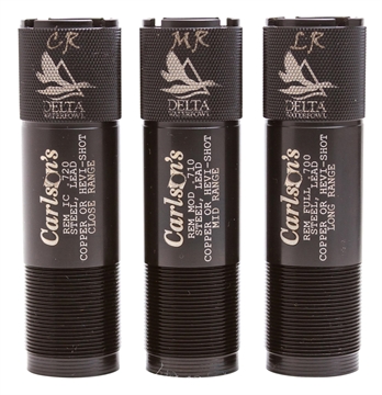 Picture of Carlson's Choke Tubes Delta Waterfowl Remington Rem Choke 12 Gauge Mid/Long/Close Range 17-4 Stainless Steel 07269