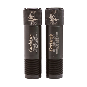 Picture of Carlson's Choke Tubes Delta Waterfowl Extended Choke Browning Invector Plus 12 Gauge Mid/Long Range 17-4 Stainless Steel 07360