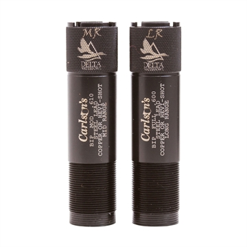 Picture of Carlson's Choke Tubes Delta Waterfowl Extended Choke Browning Invector Plus 20 Gauge Mid/Long Range 17-4 Stainless Steel 07361