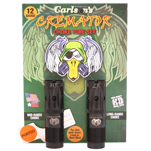 Picture of Carlson's Choke Tubes Cremator Winchester 12 Gauge Mid/Long Range Ported 17-4 Stainless Steel 11542