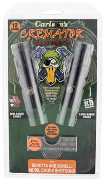 Picture of Carlson's Choke Tubes Cremator Berretta/Benelli Mobil 12 Gauge Mid/Long Range Non-Ported 17-4 Stainless Steel 11612