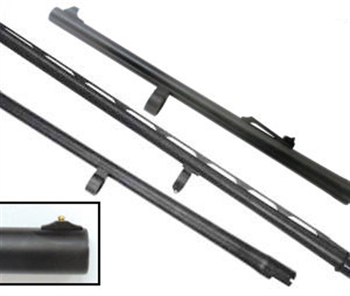 Picture of Carlson's Choke Tubes Replacement Barrel 12 Gauge 28" Vent Rib, Matte Blued Stainless Steel, Fiber Optic Sight, Fits Remington 870 87003