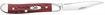 Picture of Case Peanut Medium 2.10"/1.53" Folding Clip Point/Pen Plain Mirror Polished Tru-Sharp SS Blade Corn Cob Jigged Old Red Bone Handle 00781