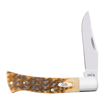 Picture of CASE KNIVES AXE HDL 1BL 33/8" AMBER BONE SS 10799