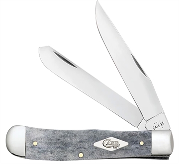 Picture of Case Trapper Folding Clip Point/Spey Plain Mirror Polished Tru-Sharp SS Blade/ Smooth Gray Bone Handle 34200