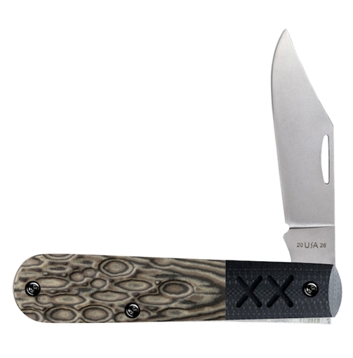 Picture of CASE KNIVES BARLOW FOSSIL JIG LUNA CROSSROADS BLK G10 LINER 53165