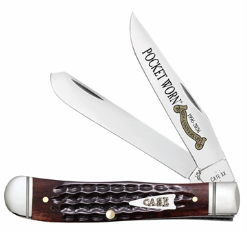 Picture of CASE  POCKET WORN MAHOGANY BONE MINI TRAPPER 0212056 55231