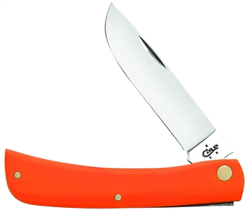 Picture of Case Sod Buster 3.30" Folding Skinner Plain Mirror Polished Tru-Sharp SS Blade, Smooth Orange Synthetic Handle 80512