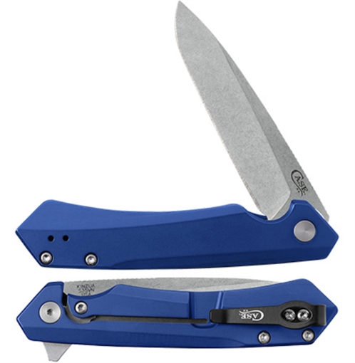 Picture of CASE KNIVES KINZUA 4.75" SPEAR BLUE ALUM 64660