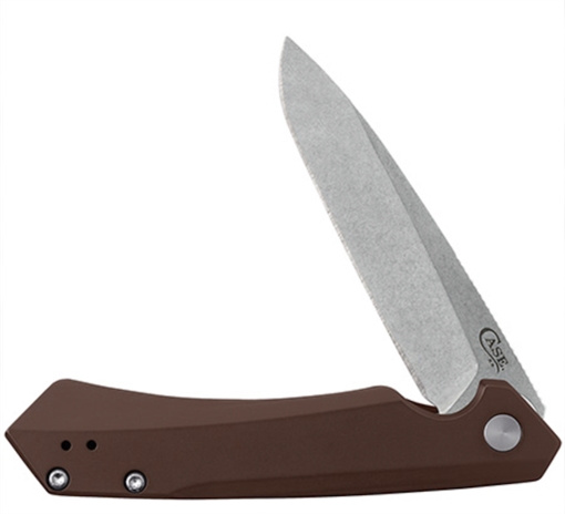 Picture of CASE KNIVES KINZUA 4.75" SPEAR DK BRN ALUM 64692